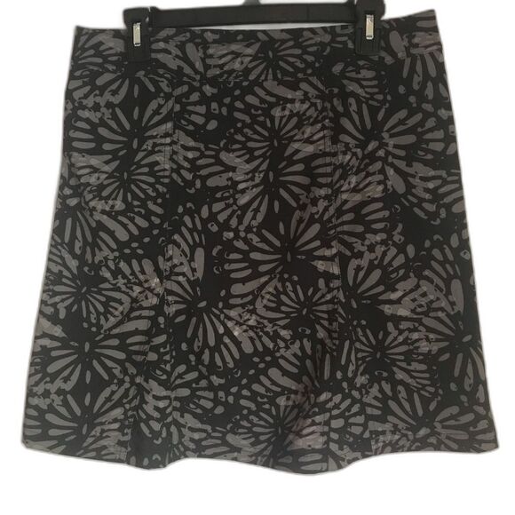 Ripskirt Hawaii Wrap Skirt Size Medium (8-10) Shibori Butterfly Charcoal - Picture 3 of 6